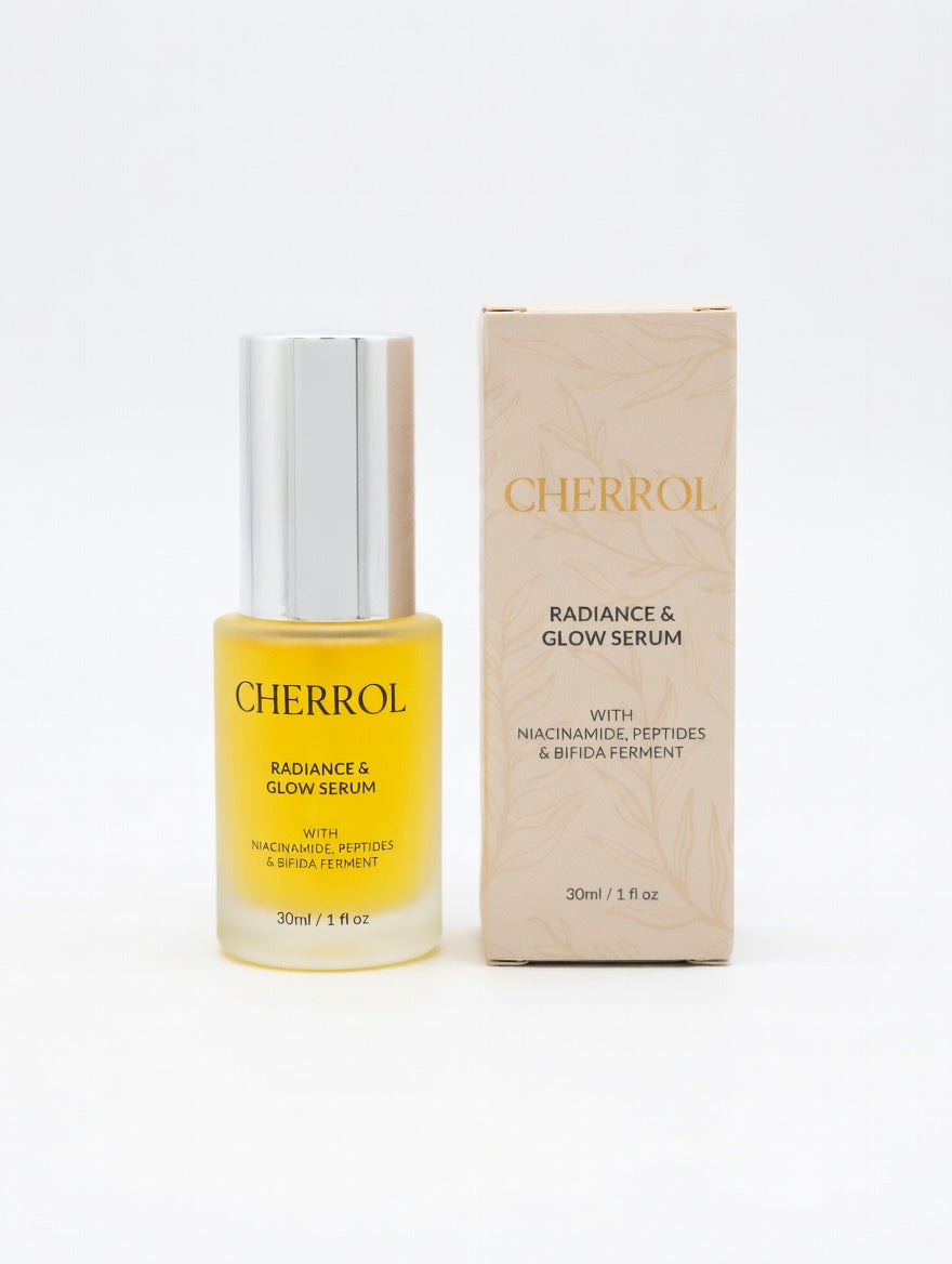 CHERROL Radiance & Glow Face Serum with Niacinamide, Peptides & Bifida Ferment